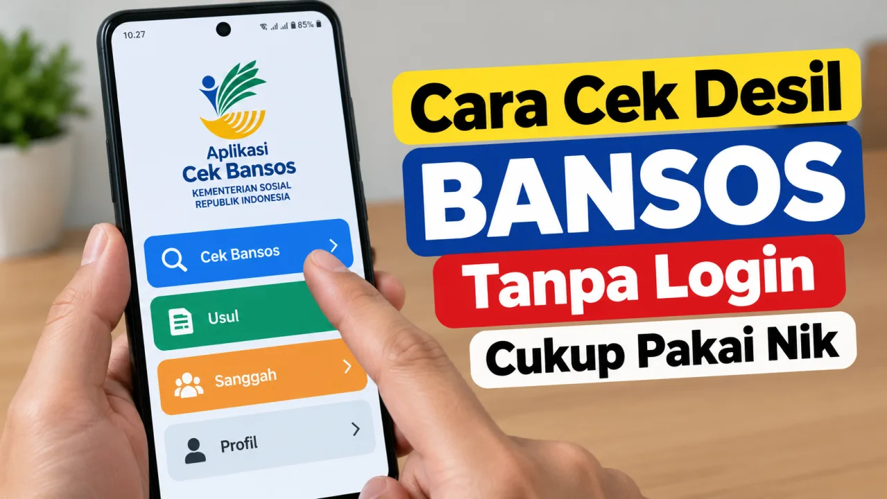 Cara Cek Desil Bansos Tanpa Login, Cukup Pakai NIK Lewat HP