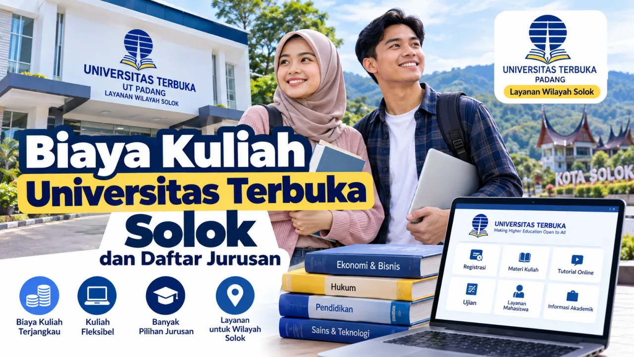 Biaya Kuliah Universitas Terbuka Solok dan Daftar Jurusan