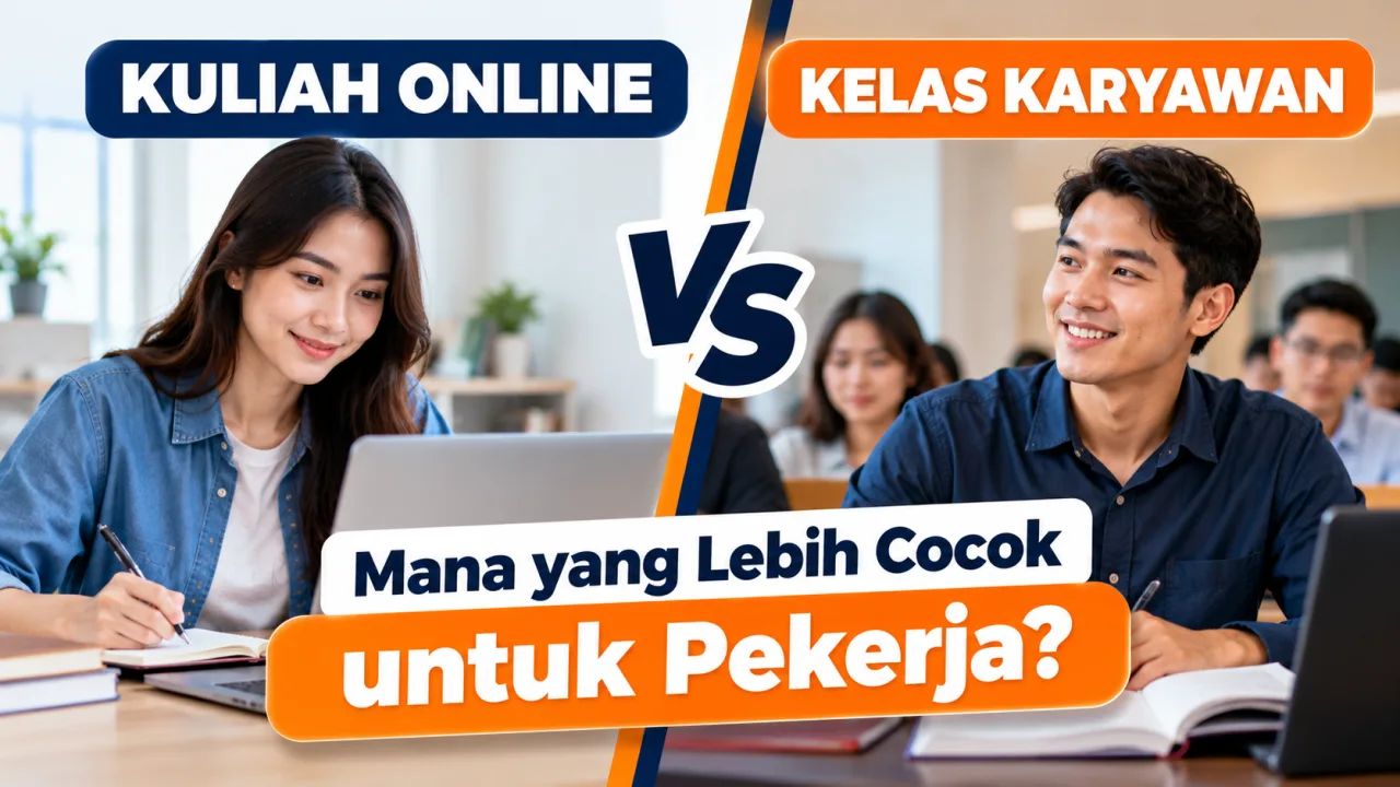 Kuliah Online atau Kelas Karyawan, Mana yang Lebih Cocok untuk Pekerja?