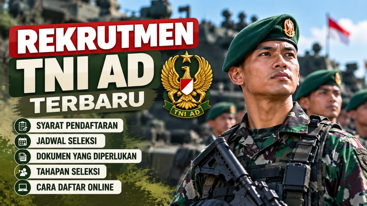 Rekrutmen TNI AD Terbaru: Syarat, Jadwal dan Cara Daftar