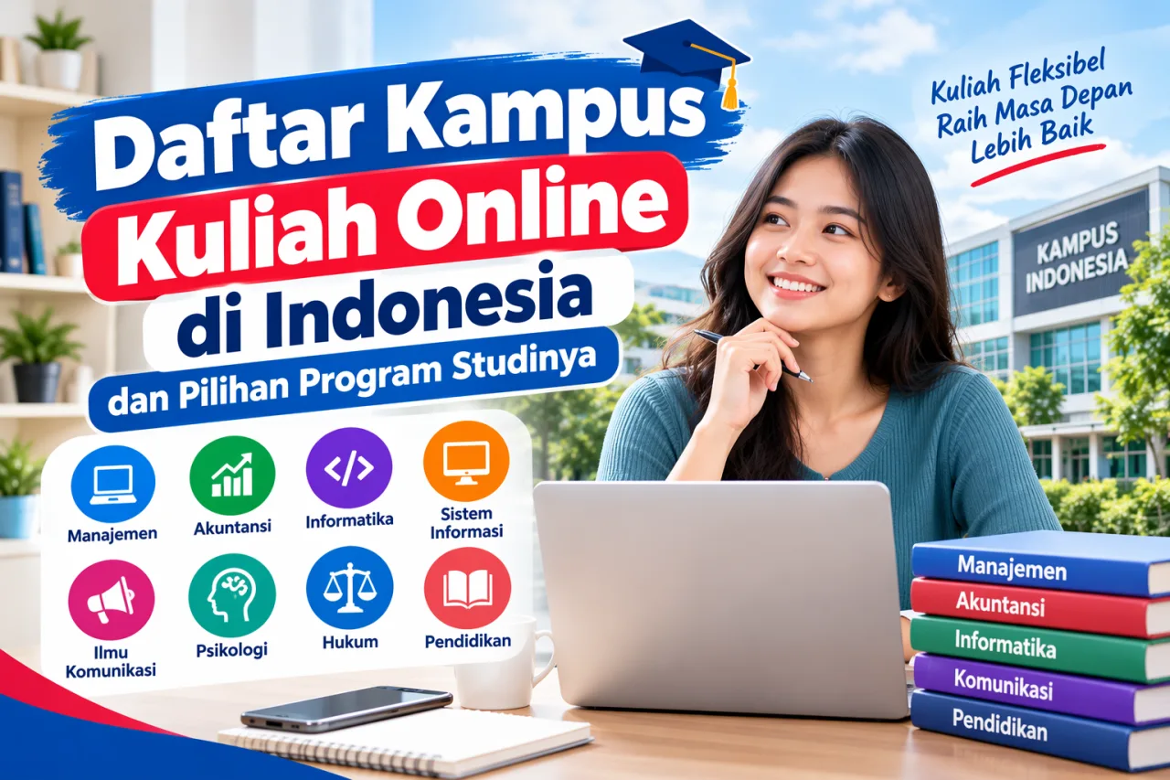 Daftar Kampus Kuliah Online di Indonesia dan Pilihan Program Studinya