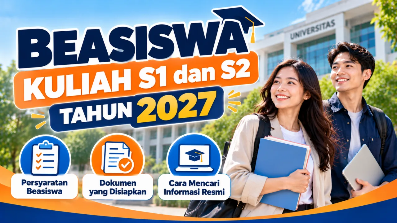 Beasiswa Kuliah S1 dan S2 Tahun 2027: Persyaratan dan Cara Mencari Informasi Resmi