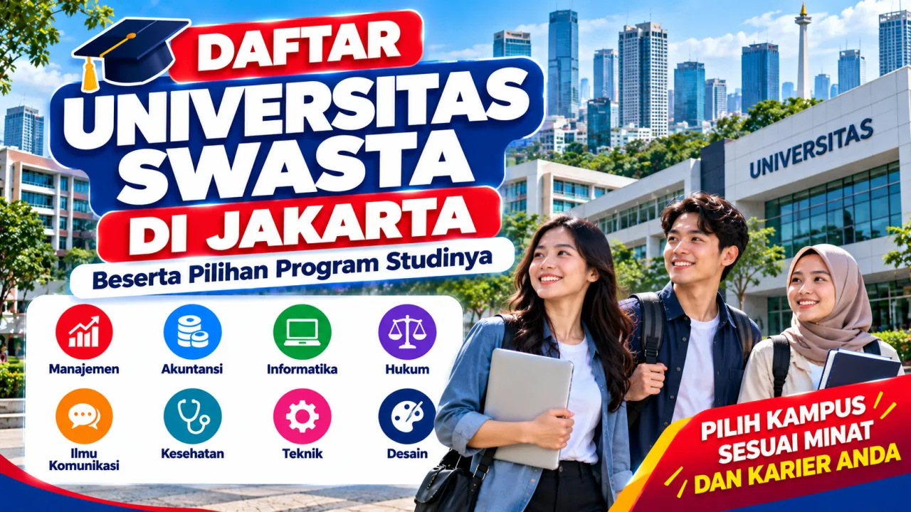 Daftar Universitas Swasta di Jakarta Beserta Pilihan Program Studinya
