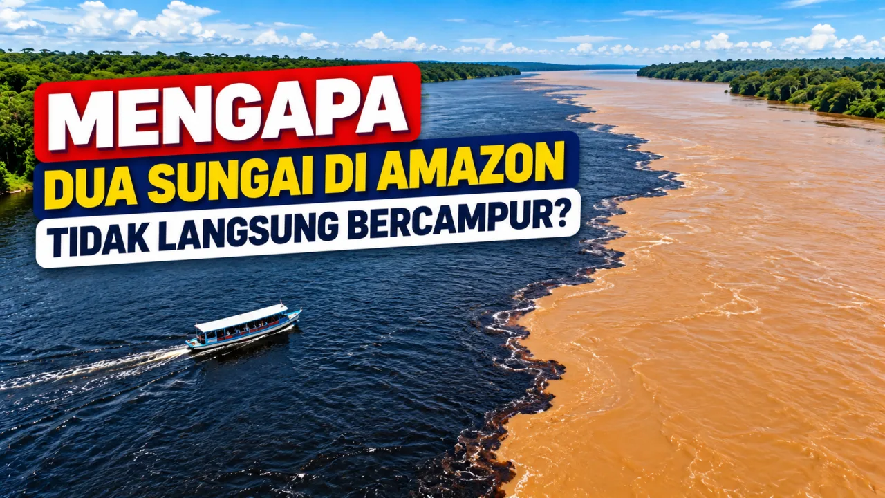 Mengapa Dua Sungai di Amazon Tidak Langsung Bercampur?